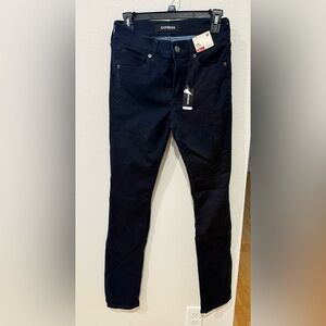 Express Dark Blue Skinny Jeans